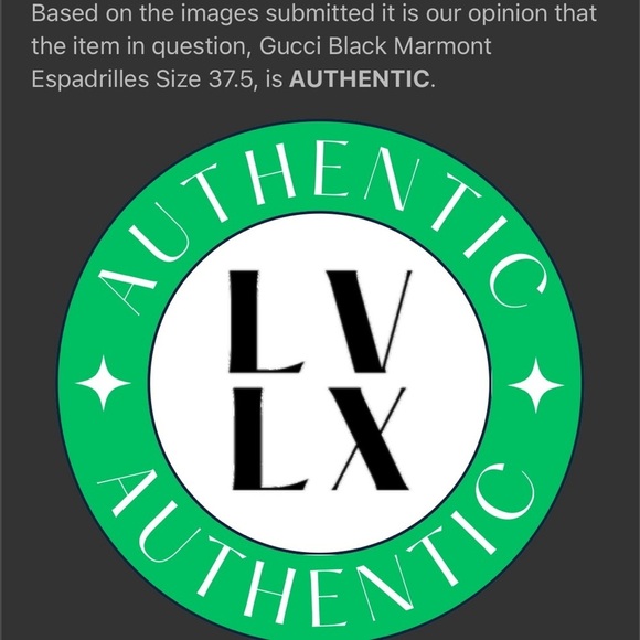 Gucci Nappa Quilted Charlotte GG Marmont Espadrilles in Black 37.5 | US 7.5 - Picture 16 of 16